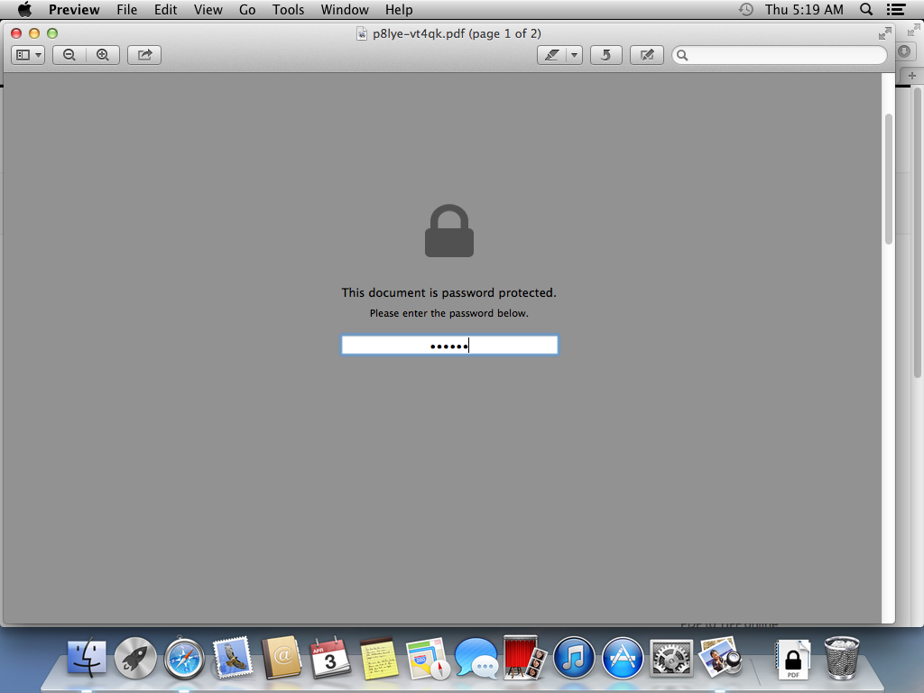 add password to pdf on mac step 5