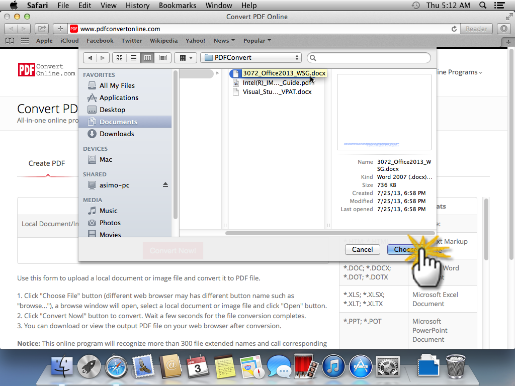 how to convert a pdf to word doc on mac